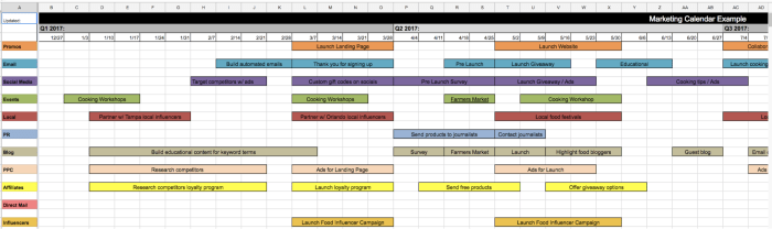 Developing an Event Marketing Calendar